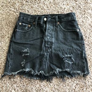 Levi’s Deconstructed Denim Skirt